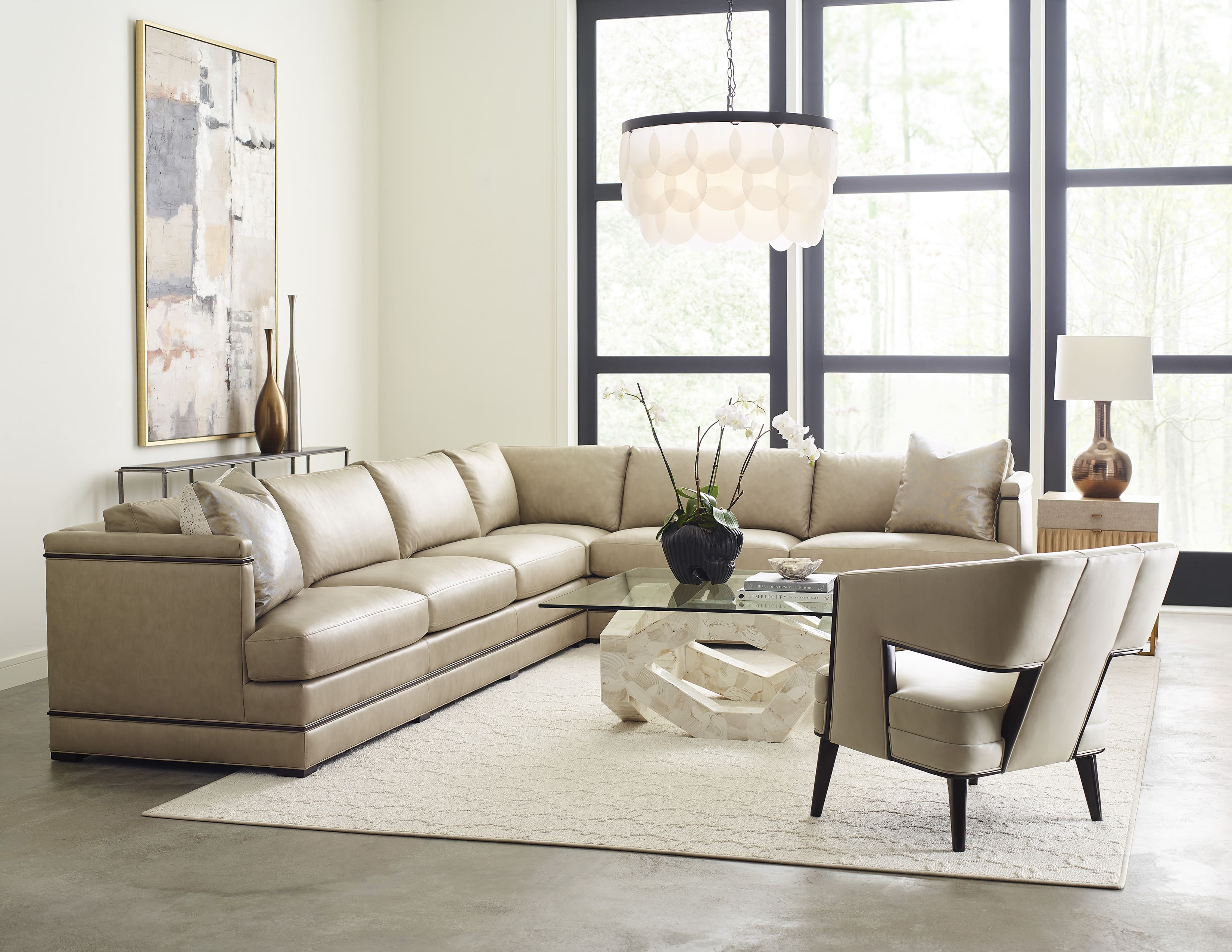 HM Wells Sectional and Lars Chair
